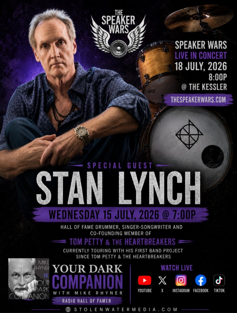 Special Guest Stan Lynch on Your Dark Companion — Wednesday, July 15, 2026 at 7PM CT